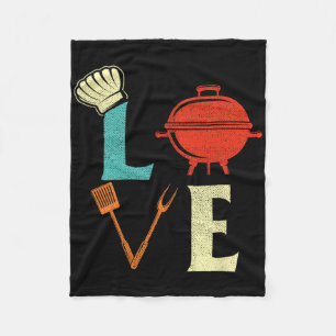 Liebe Grillen Lover Pitmaster Grillgrill Fleecedecke