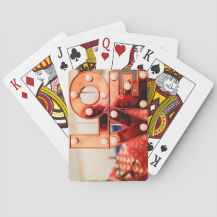 LIEBE (Große rote Schrift) Spielkarten