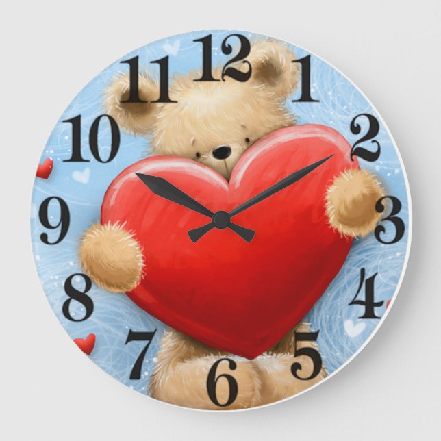 Liebe Große Wanduhr (Vorderseite)