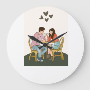 Liebe Große Wanduhr