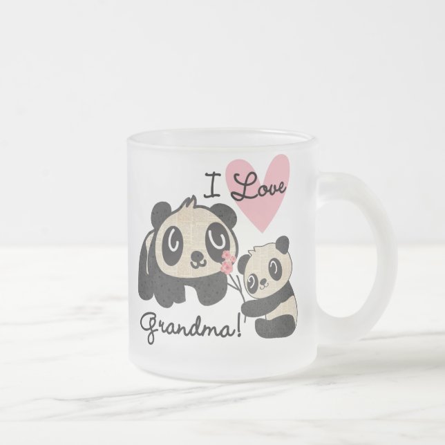 Liebe-Großmutter der Panda-Bärn-I Mattglastasse (Rechts)