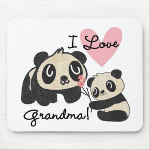Liebe-Großmutter der Panda-Bärn-I Mousepad