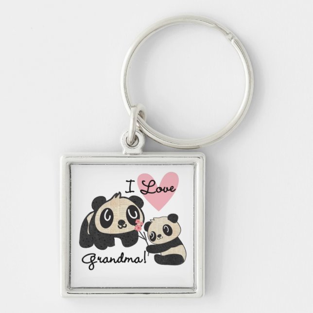 Liebe-Großmutter der Panda-Bärn-I Schlüsselanhänger (Vorne)