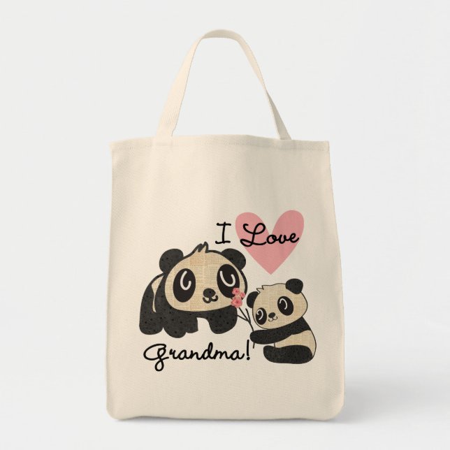 Liebe-Großmutter der Panda-Bärn-I Tragetasche (Vorne)