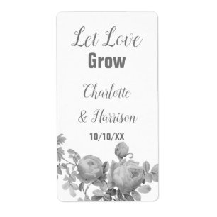 Liebe Grow Seed Packet Gastgeschenk Hochzeit gelas