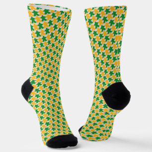 Liebe-, Grün- und Gelbsocken Socken