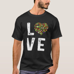Liebe Grüne Gemüse Niedlich gesunde Salate Lebensm T-Shirt