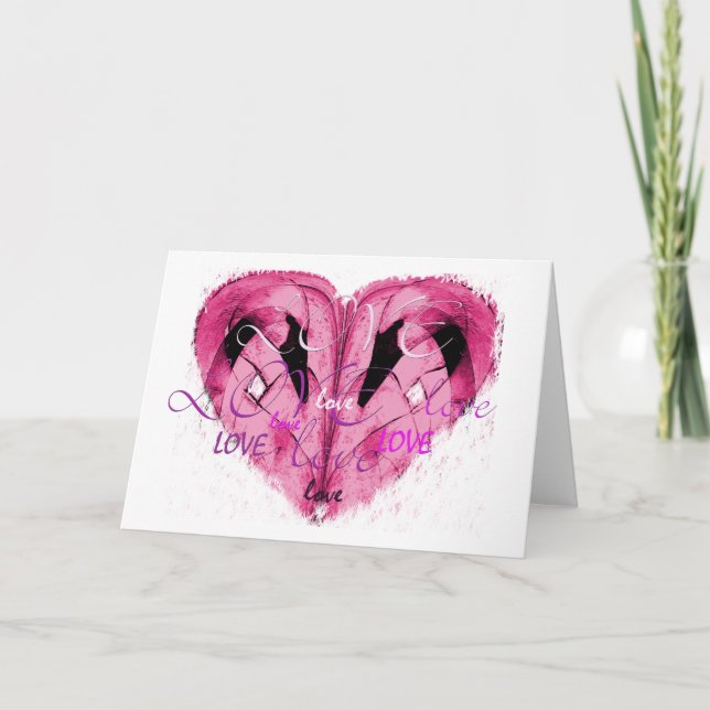 Liebe-Gruß-Karte Feiertagskarte (Vorderseite)