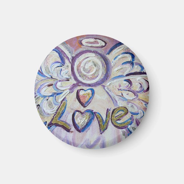 Liebe Guardian Engel Word Benutzerdefinierte Magne Magnet (Vorne)