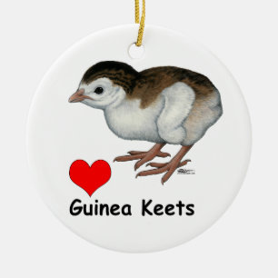 Liebe Guinea Keets Keramikornament