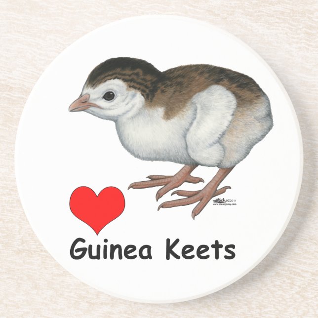 Liebe Guinea Keets Untersetzer (Vorne)