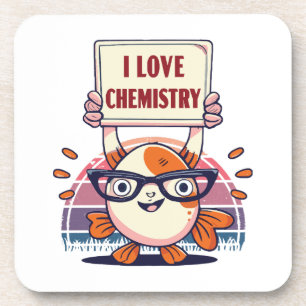 Liebe Guppys und Chemie Getränkeuntersetzer