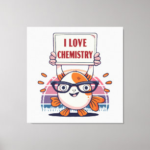 Liebe Guppys und Chemie Leinwanddruck