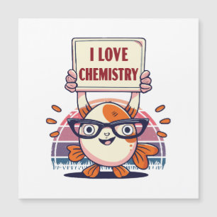 Liebe Guppys und Chemie Magnetkarte