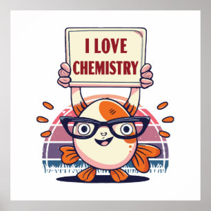 Liebe Guppys und Chemie Poster
