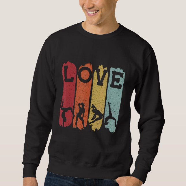 Liebe Gymnastik Gymnastik Handstand Sweatshirt (Vorderseite)