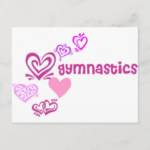 Liebe Gymnastik Postkarte
