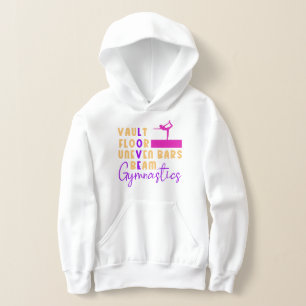 Liebe Gymnastik Vault, Bars, Schaum, Fußbodenmädch Hoodie
