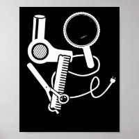 Liebe Haartrockner Schere Friseur Brush