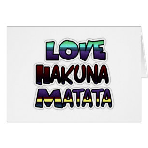 Liebe Hakuna Matata Geschenke