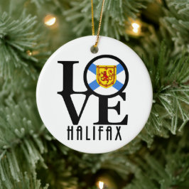 LIEBE Halifax Nova Scotia Keramik Ornament