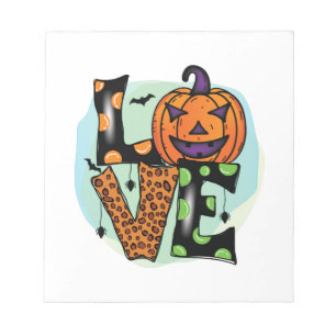 Liebe Halloween, Halloween, Gruselig, Kostüm Notizblock