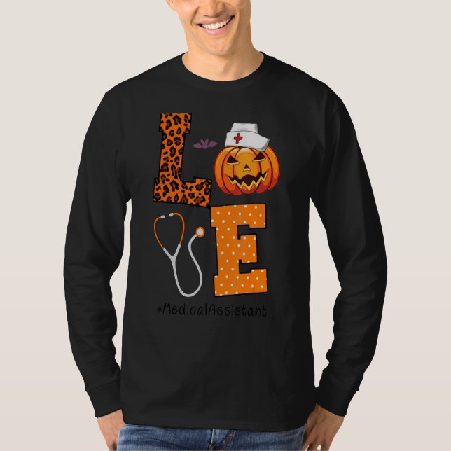 Liebe Halloween Nursing Pumpkin S T-Shirt (Vorderseite)