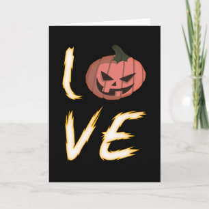 Liebe Halloween Pumpkin Beängstigendes Geschenk Karte