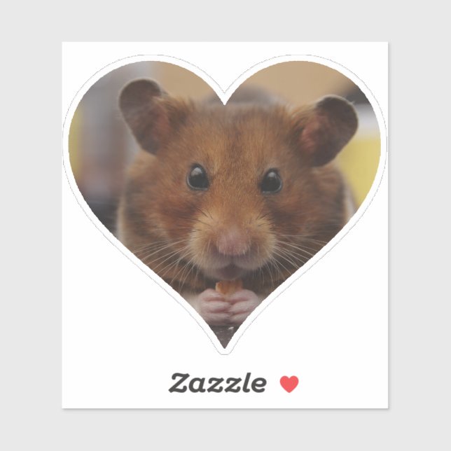 Liebe Hamsters Aufkleber (Blatt)