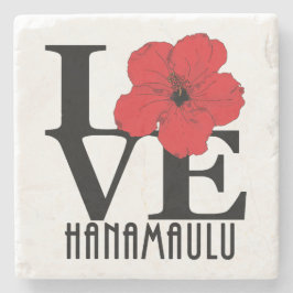 LIEBE Hanamaulu Hawaii Steinuntersetzer
