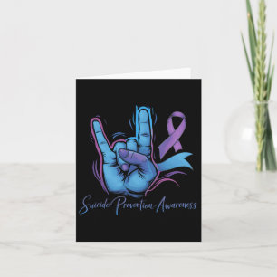Liebe Hand Sign Suizidprävention Woche S Karte