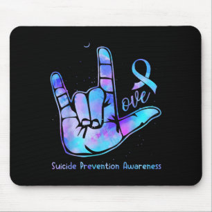 Liebe Hand Sign Suizidprävention Woche S Mousepad