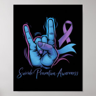 Liebe Hand Sign Suizidprävention Woche S Poster
