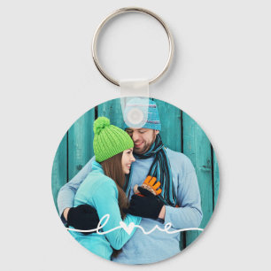 Liebe Handgezeichnetes Skript-Schlüsselanhänger-Ge Schlüsselanhänger