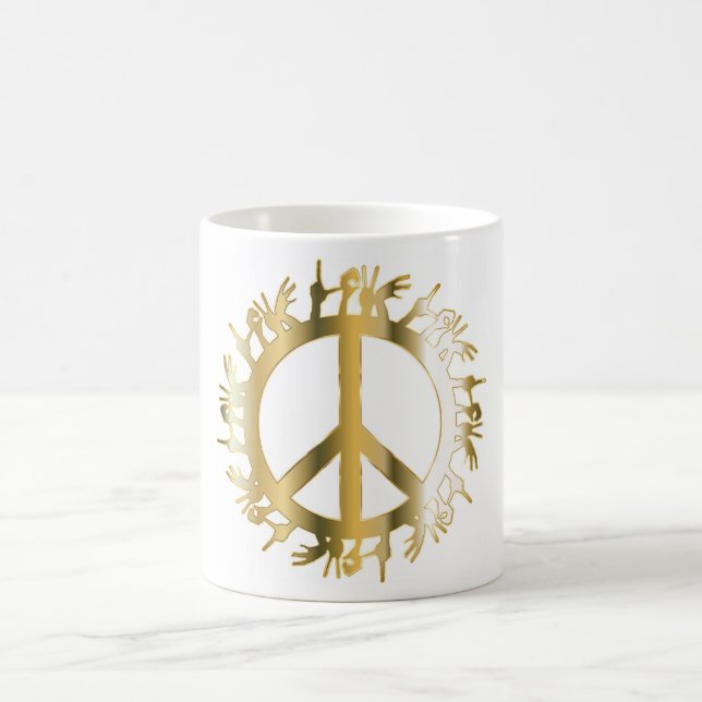 LIEBE HANDS PEACE SIGN TASSE (Mittel)