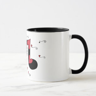 Liebe Hangin mit der Musik-Tasse Tasse