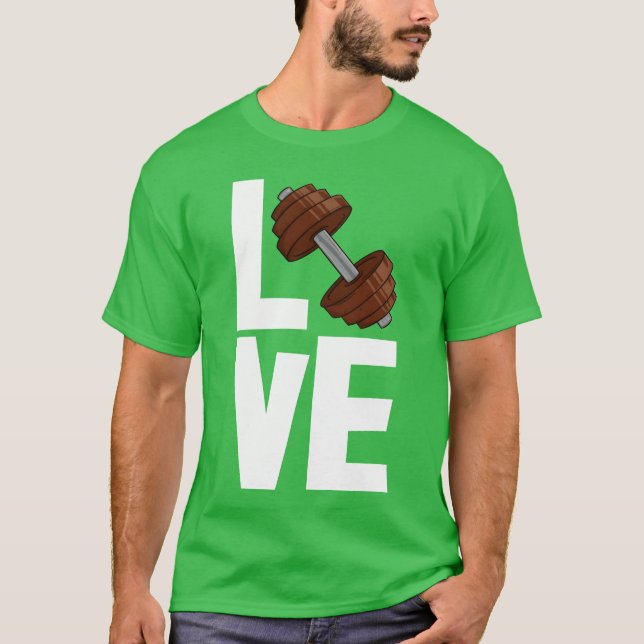 Liebe Hantel Freunde T-Shirt (Vorderseite)