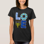 Liebe Hanukkiah Menorah Jew Hanukkah Chanukah Men  T-Shirt<br><div class="desc">Liebe Hanukkiah Menorah Jew Hanukkah Chanukah Männer Frauen Kinder 2.</div>