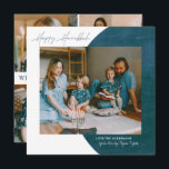Liebe | Happy Hanukkah Foto Collage Feiertagskarte<br><div class="desc">Feiern Sie den Geist von Hanukkah mit Freunden und Familie mit unseren prächtigen Fotokarten. Modernes Design und trendige Schriftzeichen. Ein Foto vorne mit Platz auf der Rückseite für vier weitere. Fügen Sie Ihren benutzerdefinierten Gruß hinzu. Fügen Sie diesem Design Ihre benutzerdefinierte Formulierung hinzu, indem Sie die "Diese Vorlage bearbeiten"-Felder auf...</div>