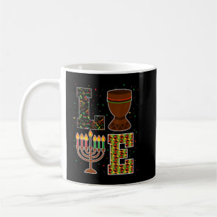 LIEBE Happy Kwanzaa Dekorationen Unity Cup Kinara  Kaffeetasse