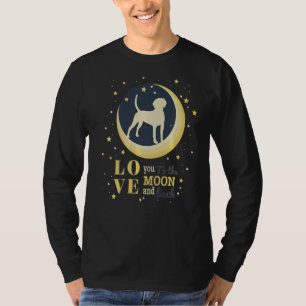 Liebe Harrier Dog zum Mond T-Shirt