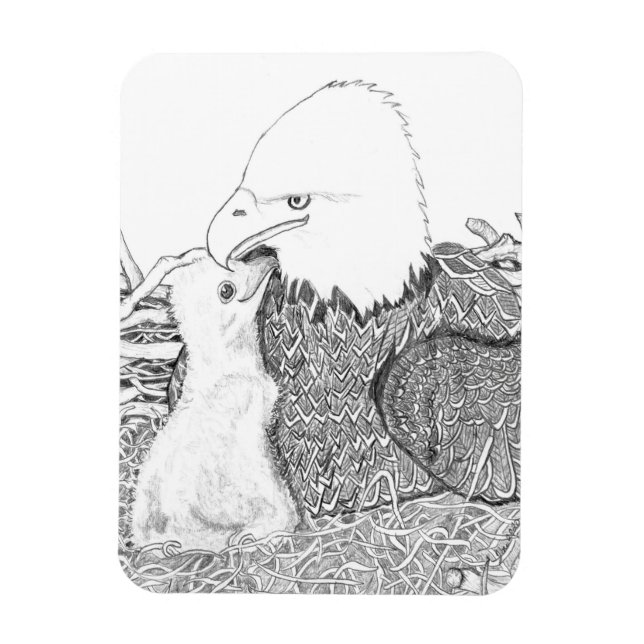 Liebe HARRIET + BABY E16 CUDDLE Magnet (Vertikal)