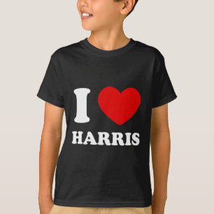 Liebe Harris I Heart Harris Funny Vorname Harris T-Shirt