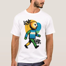 Liebe Hass Grafik T-Shirt