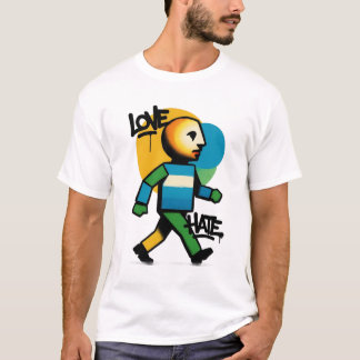 Liebe Hass Grafik T-Shirt