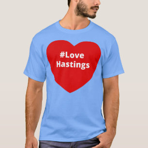 Liebe Hastings Hashtag Herz T-Shirt