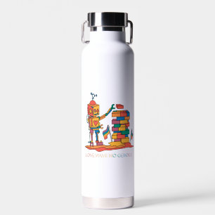 Liebe hat kein Geschlecht - Rainbow-Holzroboter Trinkflasche