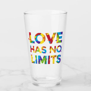 Liebe hat keine Grenzen Glas