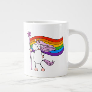 Liebe hat keine Grenzwerte für Unicorn Jumbo-Tasse