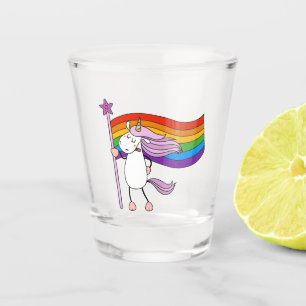 Liebe hat keine Grenzwerte für Unicorn Schnapsglas